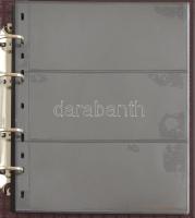 Leuchtturm gyűrűs berakó bankjegyek számára, összesen 23db, kettes-, hármas- és osztás nélküli berak...