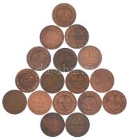 Orosz Birodalom 1895-1916. 2k Cu (17xklf) T:AU-F Russian Empire 1895-1916. 2 Kopecks Cu (17xdiff) C:AU-F