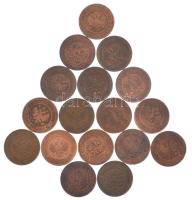 Orosz Birodalom 1895-1916. 2k Cu (17xklf) T:AU-F
Russian Empire 1895-1916. 2 Kopecks Cu (17xdiff) C...