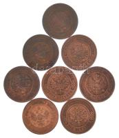 Orosz Birodalom 1908-1916. 3k Cu (8xklf) T:AU-F
Russian Empire 1908-1916. 3 Kopecks Cu (8xdiff) C:A...