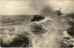 1912 SMS Alligator osztrák-magyar torpedónaszád, később Tb 52 / K.u.K. Kriegsmarine SM Hochseetorpedoboot Alligator / Austro-Hungarian Navy torpedo boat. Phot. A. Beer (EK)