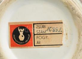 Iparművészeti Vállalatos Gorka habános kerámia váza. Jelzett, minimális kopással, m: 25 cm