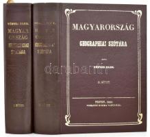 Fényes Elek: Magyarország geographiai szótára I-II. Bp., 1984, Magyar Könyvkiadók és Könyvterjesztők Egyesülése-Állami Könyvterjesztő Vállalat. Az 1851-es reprint kiadása! Kiadói műbőr kötés, jó állapotban.