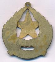 1957. "Munkás-Paraszt Hatalomért Emlékérem" aranyozott, zománcozott bronz kitüntetés mells...