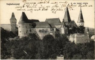 1913 Vajdahunyad, Hunedoara; a vár keleti oldala / castle