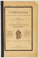 Ethnographia. A Magyar Néprajzi Társaság értesítője. XXVII. évf. 4-5. füzet. Bp., 1916, A Magyar Néprajzi Társaság kiadása. Első oldalain Ferenc József halála alkalmából elmondott elnöki gyászbeszéd és nekrológ. Kiadói papírkötés. Kissé foltos, sérült borítóval.