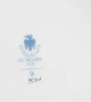 Hollóházi kaspó. Kézzel festett, jelzett, hibátlan d: 14 cm, m: 11,5 cm