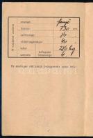 1929 Csepel, M. kir. révkapitányság által kiállított igazolvány túracsónakról