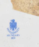 Hollóházi virág mintás padlóváza. Matricás, jelzett, hibátlan m: 37 cm