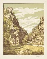 Cseh látképes fametszetek (Drazicky Hrad, Sternberk, Kutná Hora stb.), 6db. Széleken kisebb sérülése...