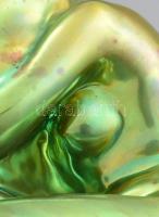 Liipola Yrjö, formatervező (1881 - 1971) Zsolnay: Kétségbeesés. Eozin mázas porcelánfajansz. Alján m...