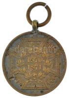 Német Államok / Poroszország 1871. "1870-71-es hadjárat emlékérem" bronz kitüntetés mellszalag nélkül T:XF German States / Prussia 1871. "God was with us, to Him be the glory - To the victorious army / 1870-1871" bronze decoration without ribbon C:XF