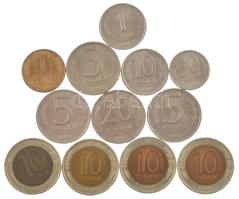Szovjetunió 1991. 50k Cu-Ni + 1R Cu-Ni + 5R Cu-Ni (3db) + 10R bimetál (4db) + Oroszország 1992. 1R acél + 10R Cu-Ni + 20R Cu-Ni T:AU-VF Soviet Union 1991. 50 Kopecks Cu-Ni + 1 Ruble Cu-Ni + 5 Rubles Cu-Ni (3pcs) + 10 Rubles bimetallic (4pcs) + Russia 1992. 1 Ruble steel + 10 Rubles Cu-Ni + 20 Rubles Cu-Ni C:AU-VF