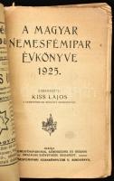 1925-1935 2 db nemesfémipari évkönyv: A magyar nemesfémipar évkönyve 1925. Szerk.: Kiss Lajos. + Nem...