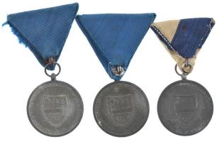 1940. "Erdélyi részek felszabadulásának emlékére" (3x) Zn és ezüstözött Zn emlékérmek mode...