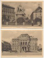 Pozsony, Pressburg, Bratislava; Photobrom - 4 db régi képeslap / 4 pre-1945 postcards
