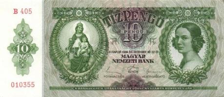 1936. 10P (3x) egymás utáni sorszámokkal T:I