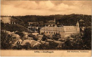 1909 Törökbálint, látkép a Józsefhegyről. Izely fényképész felvétele. Scheiblinger Ferenc kiadása (kis szakadás / small tear)