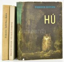 3 db Fekete István könyv: Kele. Bp., 1957, Magvető. Kiadói félvászon-kötés. + Hú. Bp., 1971, Móra. Kiadói félvászon-kötés, kiadói papír védőborítóban. + Tíz szál gyertya. Elbeszélések. Bp., 1972, Móra. Kiadói egészvászon-kötés.