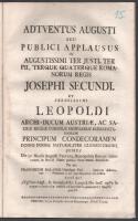 cca 1760-80 Márai Teréziával és II Józseffel kapcsolatos 3 db nyomtatvány, egybekötve. Pest, é.n., E...