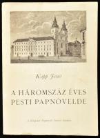 Kopp Jenő: A háromszáz éves Pesti Papnövelde. Bp., 1948, Központi Papnevelő Intézet. Gazdag fekete-fehér képanyaggal illusztrált. Kiadói papírkötés, kissé sérült borítóval.