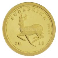 Dél-Afrika 2010. "Futball Világbajnokság" Au mini emlékérem (1,23g/0.585) T:AU (PP)
South...