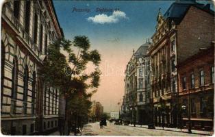 1915 Pozsony, Pressburg, Bratislava; Stefánia út / street (Rb)