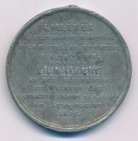 1856. "Emlékül az Esztergomi Főegyház felszentelés ünnepére Aug. 31-én 1856." ón emlékérem (39mm) T:VF ph.