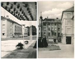 Szombathely - 5 db modern Képzőművészeti Alap 1,20 Ft-os képeslap (Derkovits lakótelep, Március 15. ...