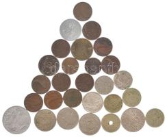 Ausztria 1895-1951. 28db-os érmetétel, közte 1935. 50gr Cu-Ni + 1947. 2Sch Al + 1951. 20gr Al-bronz T:AU-F Austria 1895-1951. 28pcs coin lot, within 1935. 50 Groschen Cu-Ni + 1947. 2 Schilling Al + 1951. 20 Groschen Al-bronz C:AU-F