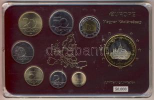 1994-2004. 1Ft-100Ft 7klf db + 2004. 1€ próbaveret kereskedői szettben T:1,PP Limitált példányszám!
