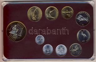 Szlovénia 1992-2003. 10St-5T 9klf db + 2004. 1€ próbaveret kereskedői szettben T:1,PP Limi...