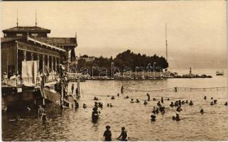 Abbazia, Opatija; Slatina Seebad / beach. Erich Bährendt 1914. Nr. 19.