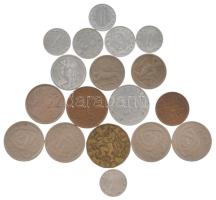 Csehszlovákia 1946. 1K Cu-Ni (2db) + 1947. 2K Cu-Ni + 1950. 50h bronz + 1950. 1K Al + 1953-1957. 1h ...