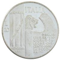 Olaszország 1928. (1943) 20L "Mussolini" fantáziaveret T:XF Italy 1928. (1943) 20 Lire "Mussolini" fantasy coin C:XF Krause X# 2
