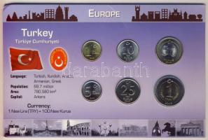 Törökország 2005. 1K-1L 6klf db, kereskedői szettben T:1