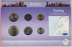 Törökország 2005. 1K-1L 6klf db, kereskedői szettben T:1