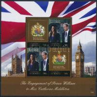 2011 Vilmos herceg és Kate Middleton eljegyzése blokk Mi 190