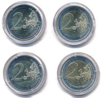 Németország 2022J 2E "Türingia" + 2023A 2E "Hamburg" + 2023A 2E "Nagy Károly" + Ausztria 2016. 2E "200 éves az Osztrák Nemzeti Bank" T:UNC,AU Germany 2022J 2 Euro "Thüringen" + 2023A 2 Euro "Hamburg" + 2023A 2 Euro "Karl der Große (Charles the Great)" + Austria 2016. 2 Euro "200th Anniversary of the National Bank" C:UNC,AU