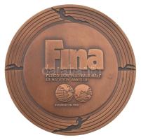 Ausztrália 1991. "6. Úszó Világbajnokság, Perth 1991 - FINA" bronz emlékérem (50mm) T:AU
...