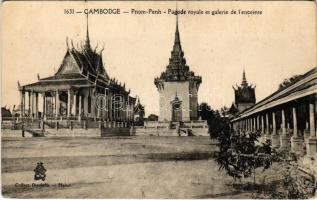 Phnom Penh, Pagode royale et galerie de lenceinte / royal pagoda