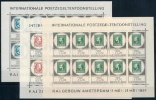 1967 Bélyegkiállítás, AMPHILEX kisív sor Mi 880-882