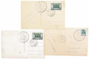 1940 Dés visszatért 3 db fotólap alkalmi bélyegzéssel