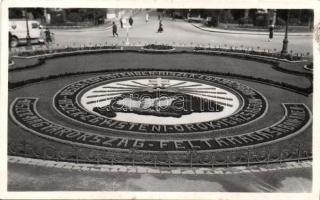 Budapest V. Szabadság tér irredenta virágágy