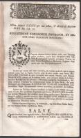XVIII. sz. közepe Franciscus Balasko (Balaskó Ferenc): Majestaticus ex Austria in Hungariam adventus...