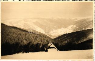 1940 Tiszaborkút, Kvaszi, Kvasy; Mencsul / mountain. photo