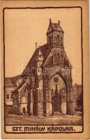 Kassa, Kosice; Szent Mihály kápolna. A "Magyar Jövő" kiadása / chapel, Hungarian irredenta art postcard s: Lesskó (EK)