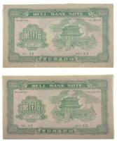 Kína DN Égetési pénz 50.000.000 névértékben (~120-150x) eredeti, kissé sérült csomagolásban (2x) T:U...