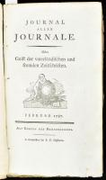 1787 Journale aller Journale. Oder Geist der vaterländischen und fremden Zeitschriften. 1787. Januar...
