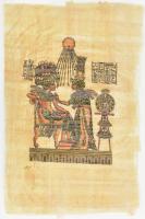 2 darab egyiptomi stílusú papiruszkép, 35x25 cm